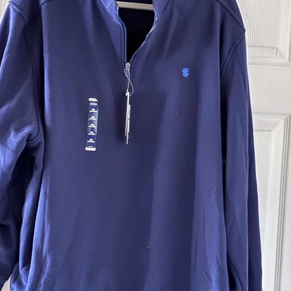 Izod Men's Navy Half-Zip Shirt
